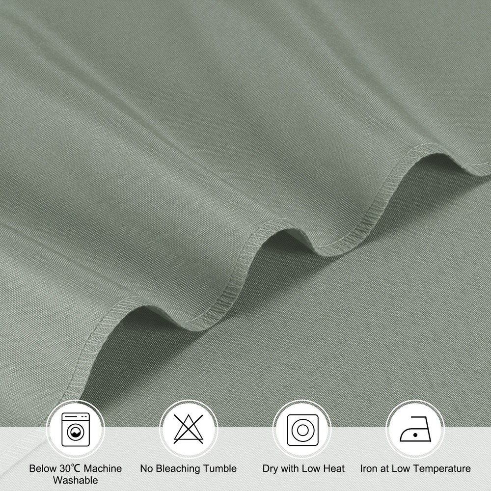 150x300cm Rectangle Tablecloth, Thickened Polyester Table Cloth Gray