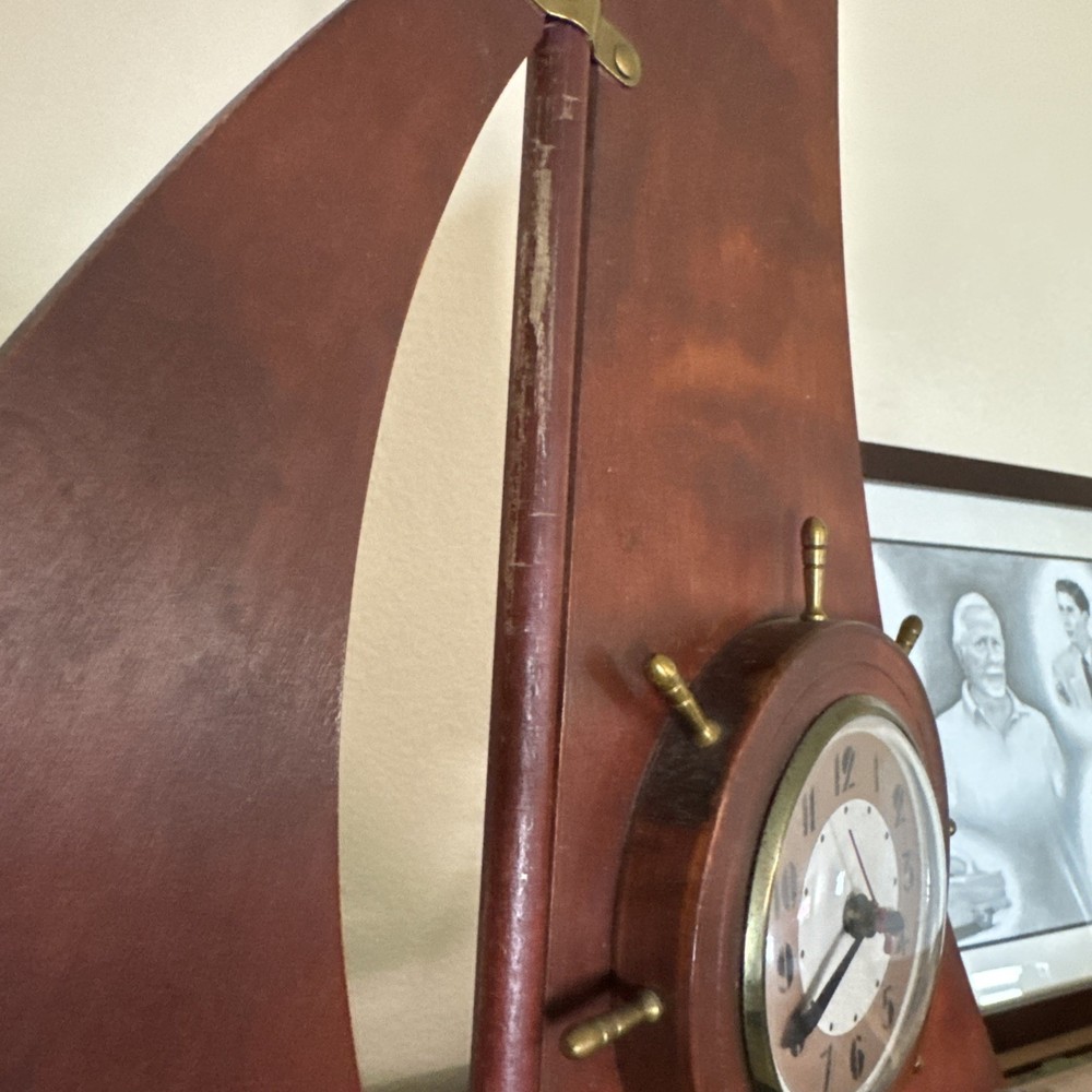 Mid-Century sailboat Clock