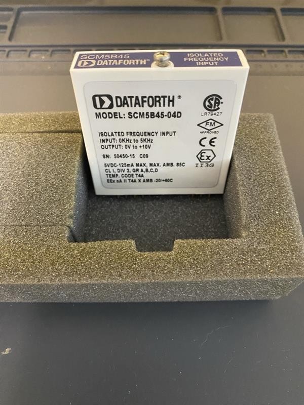 DATAFORTH SCM5B45-04D     Input: 0-5kHz Output: 0-10V Fully Functional