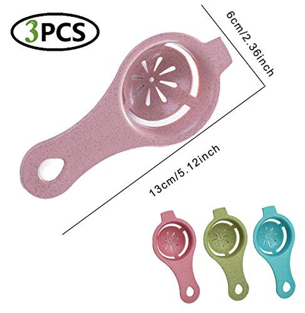 3PCS Egg Separator Egg Yolk White Separator Egg White Separator Egg Whites St...
