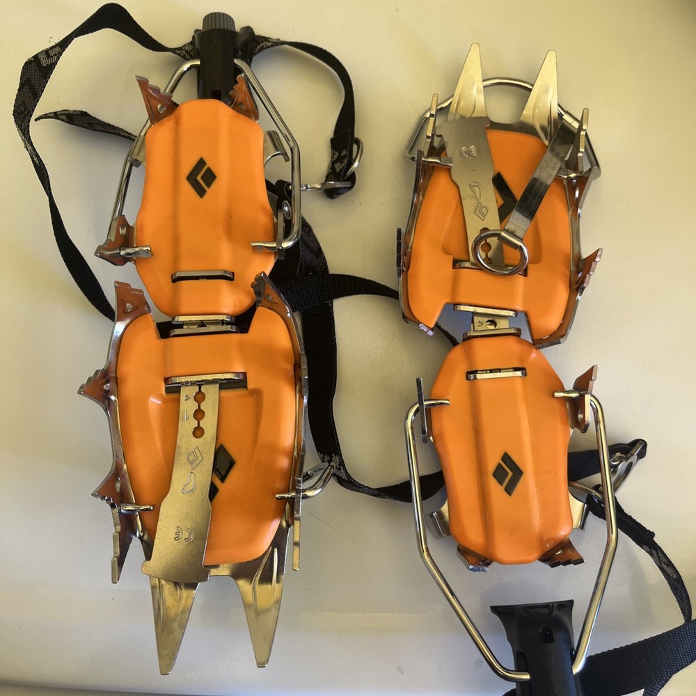 New Black Diamond brand strap crampons. **