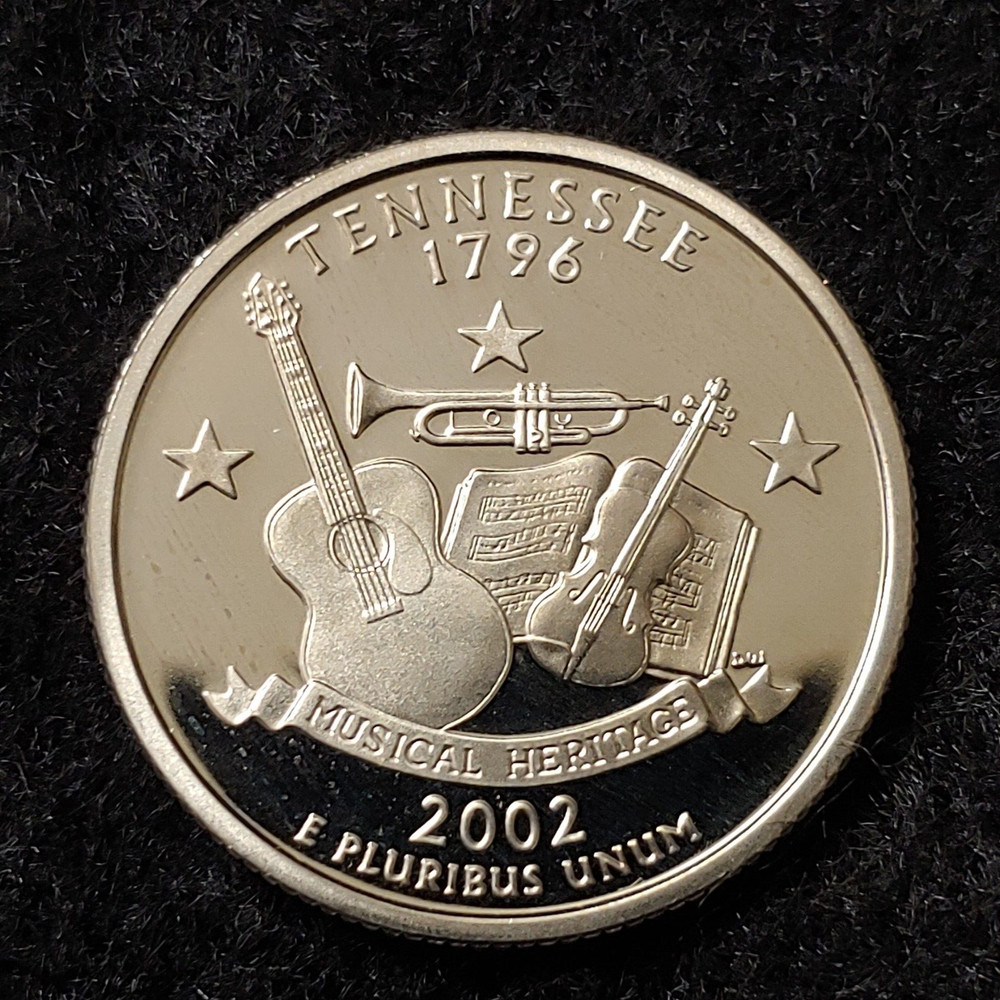 2002-S Tennessee State Clad S Proof Quarter uncirculated