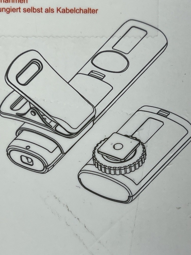 NIB open box Profezzion wireless remote control camera shutter release, 4 AAAs