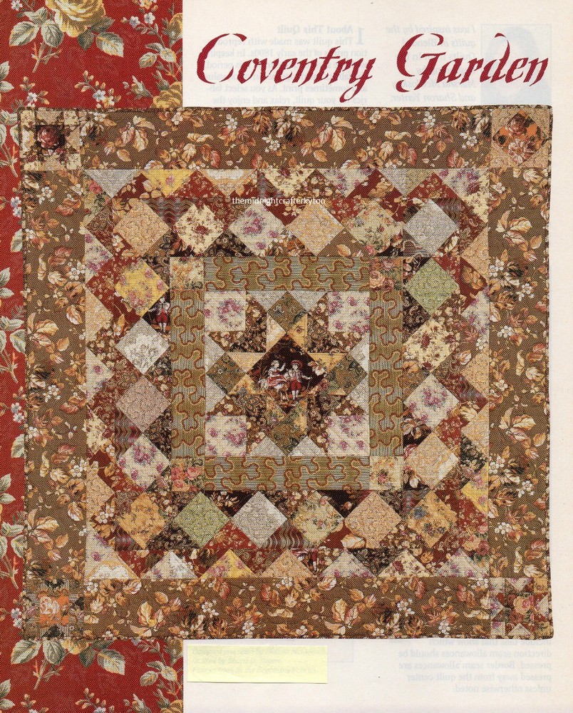 Coventry Garden Quilt Pattern Pieced MM