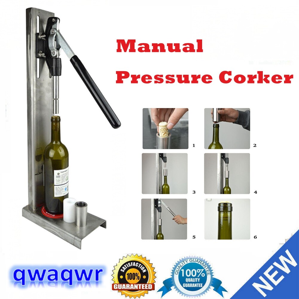 Corker POM Manual Wine Corking Inserting Bottle Stopper Hand Pressure Corks
