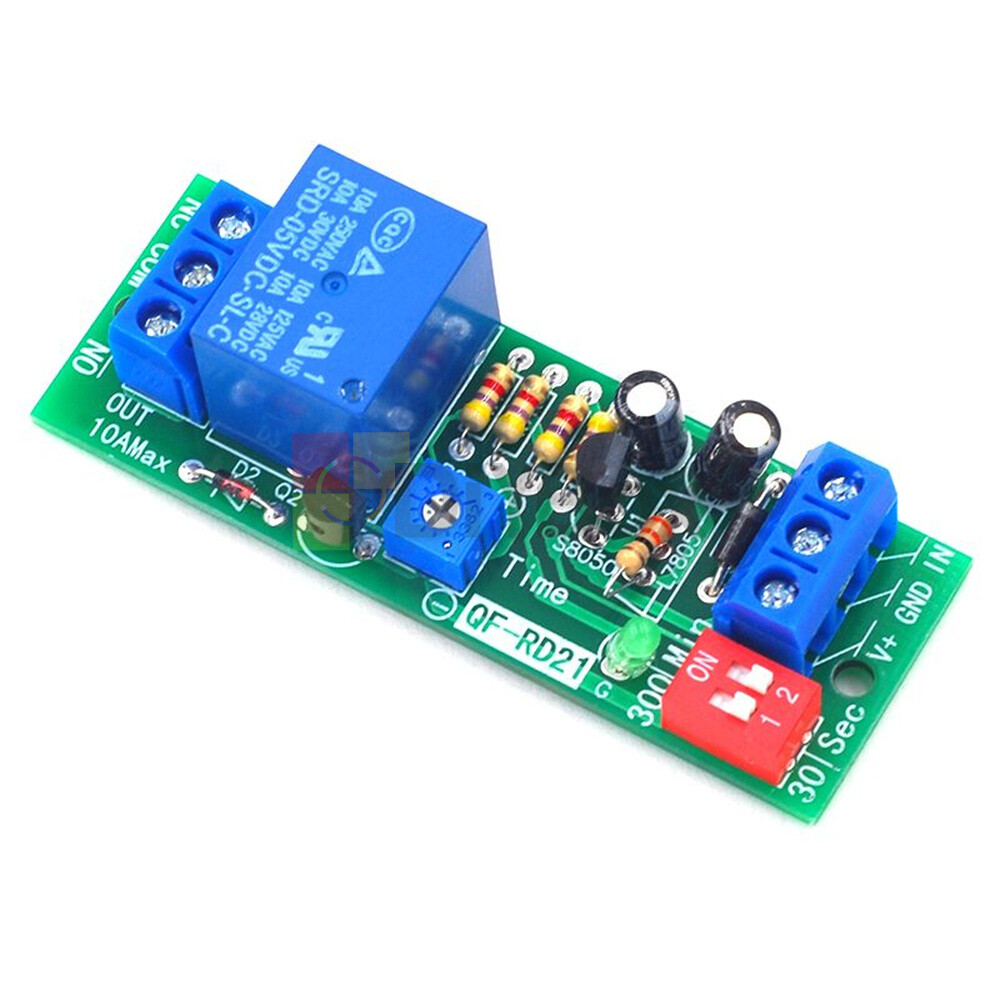DC 5V 12V 24V Adjustable Time Delay Timing Timer Relay Switch Turn ON/OFF Module
