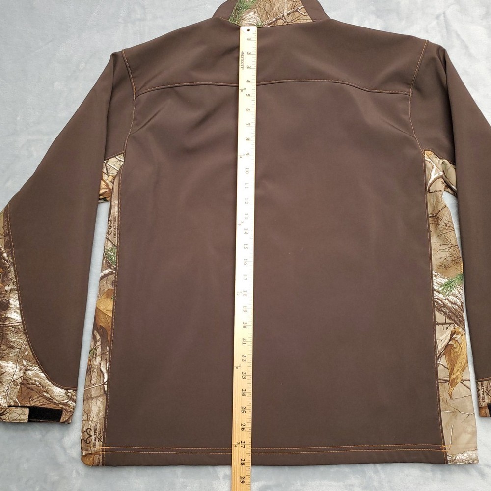 Gamehide Jacket Men Large Brown Realtree Xtra Soft Shell Performance Tech Fleece