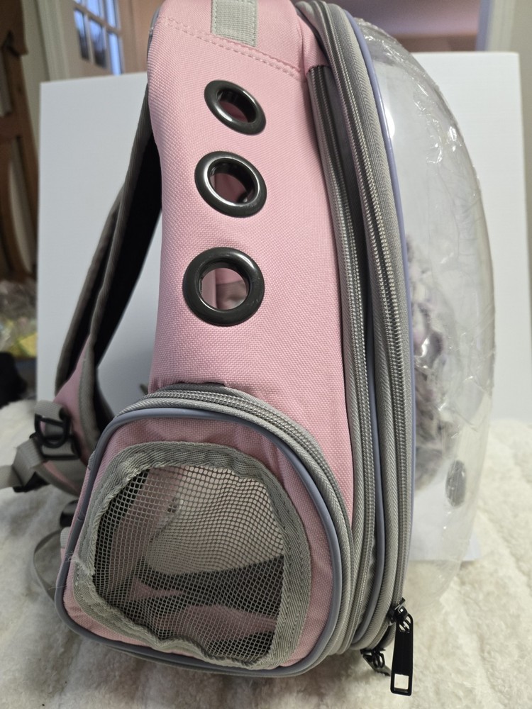 Transparent Pet Carrying Breathable Backpack.