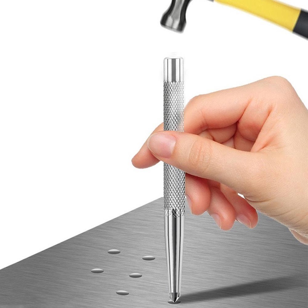 Center Punch Locator 2pcs Metal Punch Tools for Precise Drill Starting Points