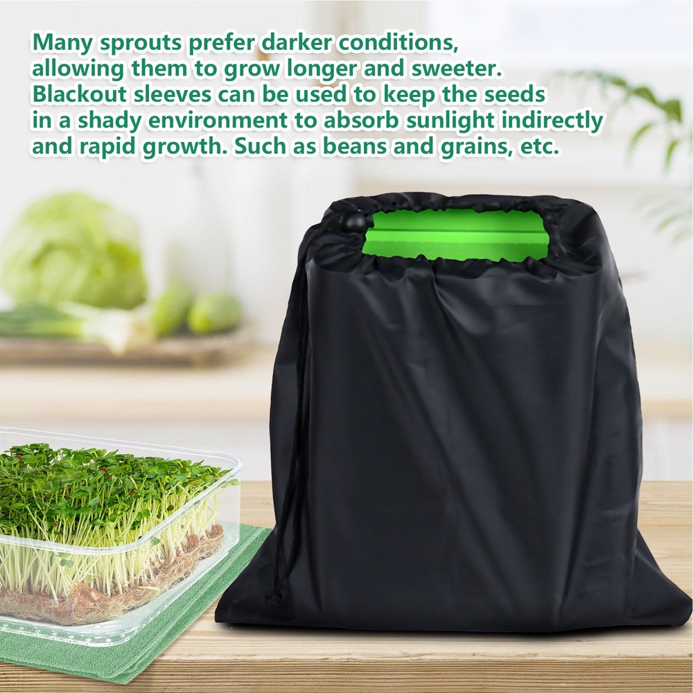 Seed Sprouter Dish Kit Stackable Seedling Starter Tray with Lid Microgreens