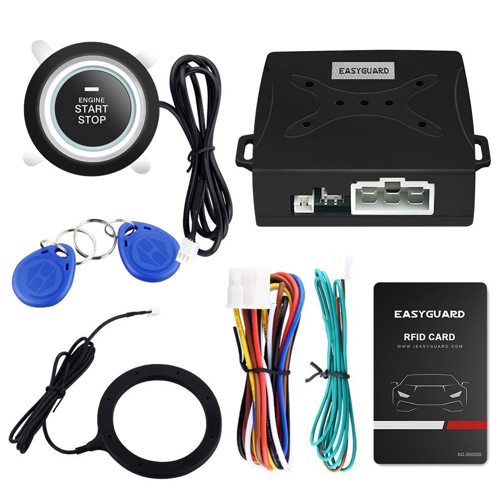 Easyguard Ec004 Smart Rfid Push Engine Start Button Kit & Keyless Go S