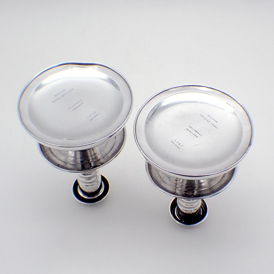 Candlesticks Pair Mayflower Reproduction Sterling Silver