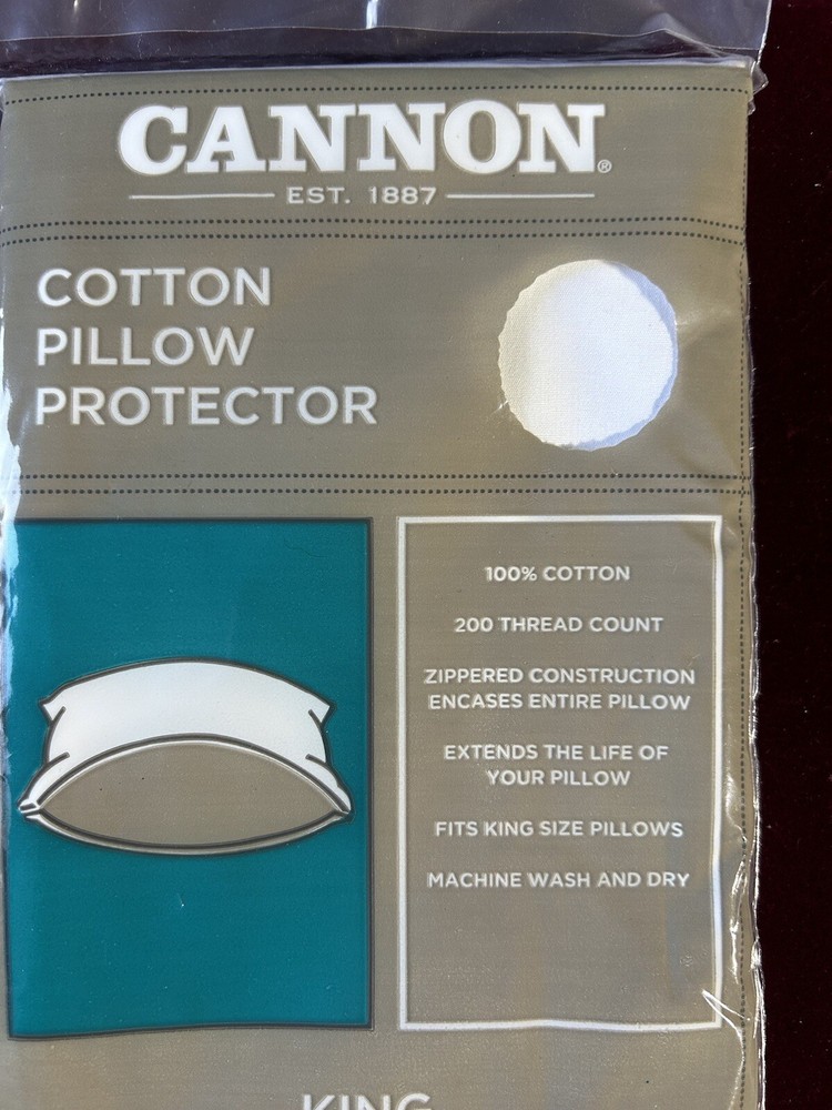 CANNON PILLOW PROTECTOR- King SIZE 200 THREAD COUNt