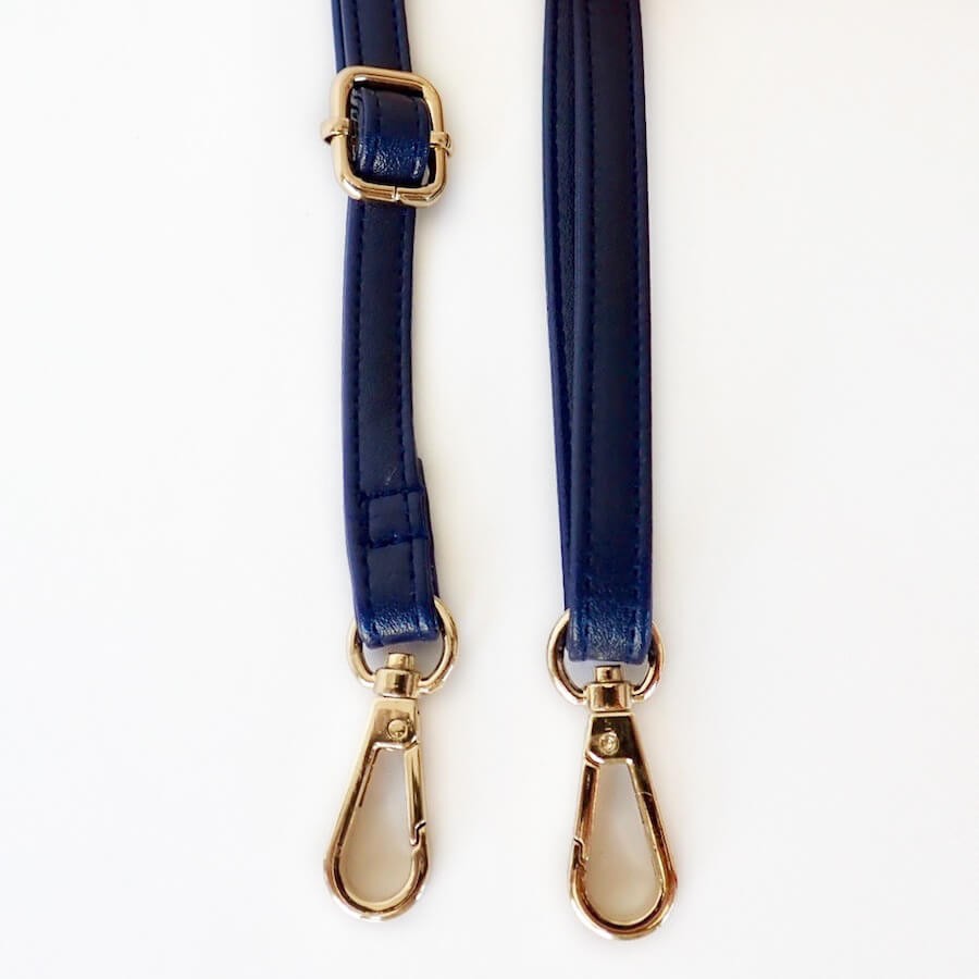Free Shipping Shoulder Strap (Navy) Cotton Raffia