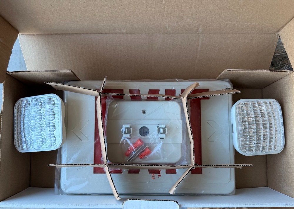 LED Exit Sign Emergency Light–Hi Output Compact Combo UL listed Quality