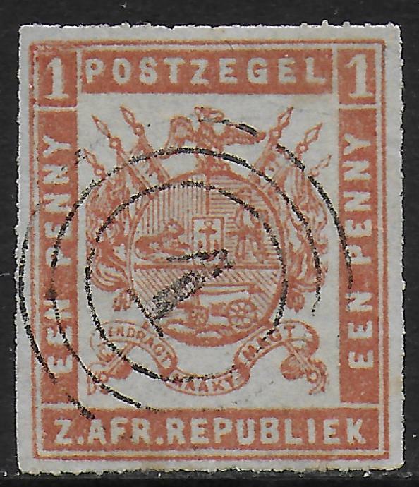 Transvaal stamps 1875 SG 55a CANC VF