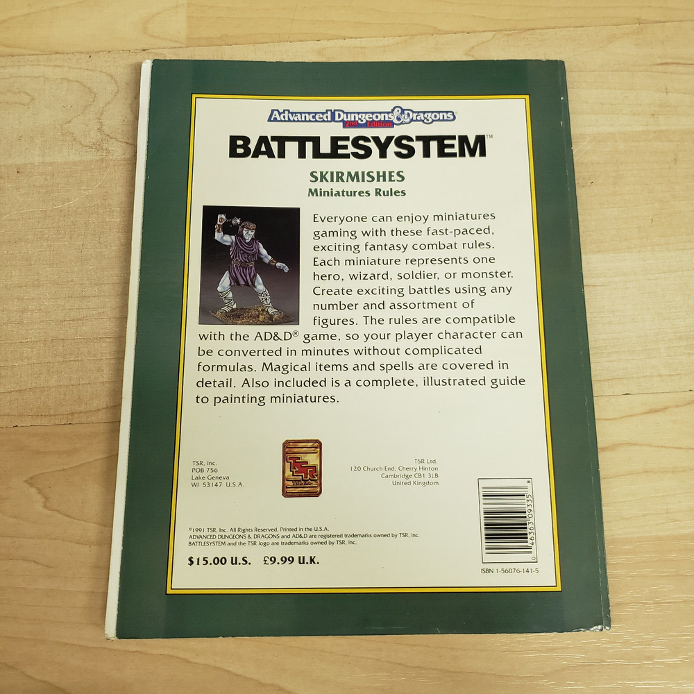 Battlesystem Skirmishes - Advanced Dungeons & Dragons AD&D 2E,2nd Edition