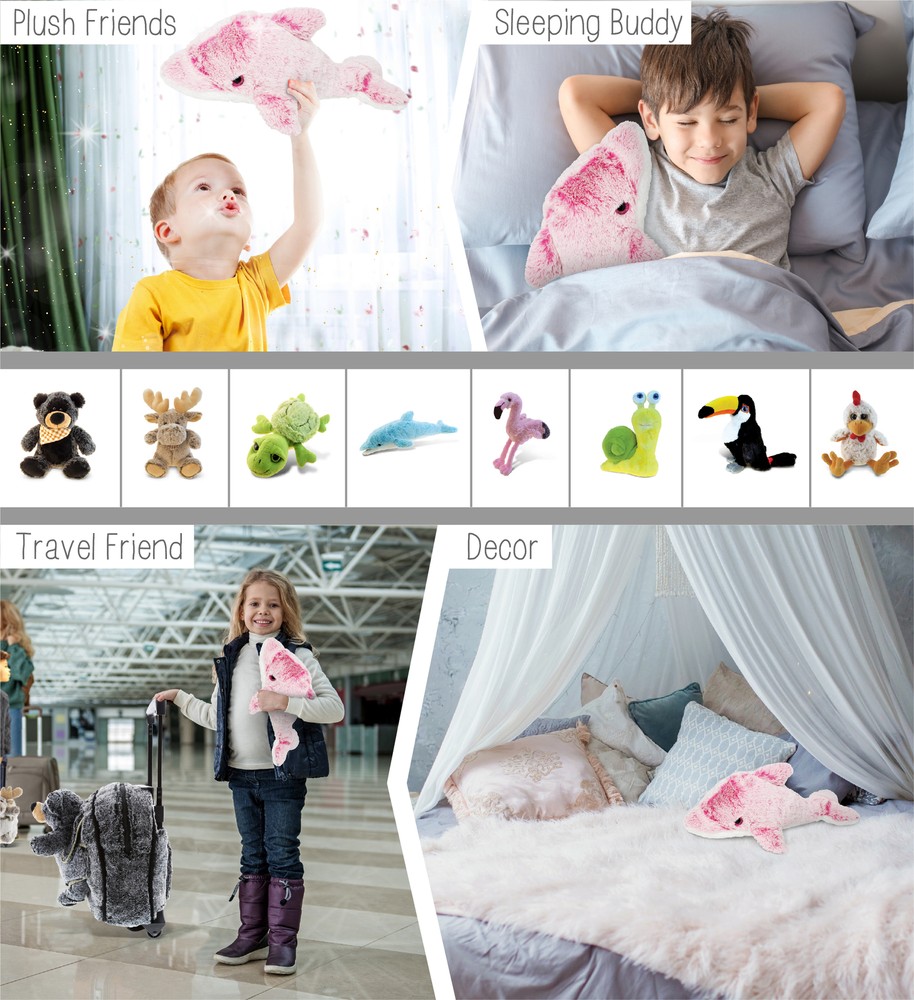 SUPER SOFT PLUSH - PINK DOLPHIN