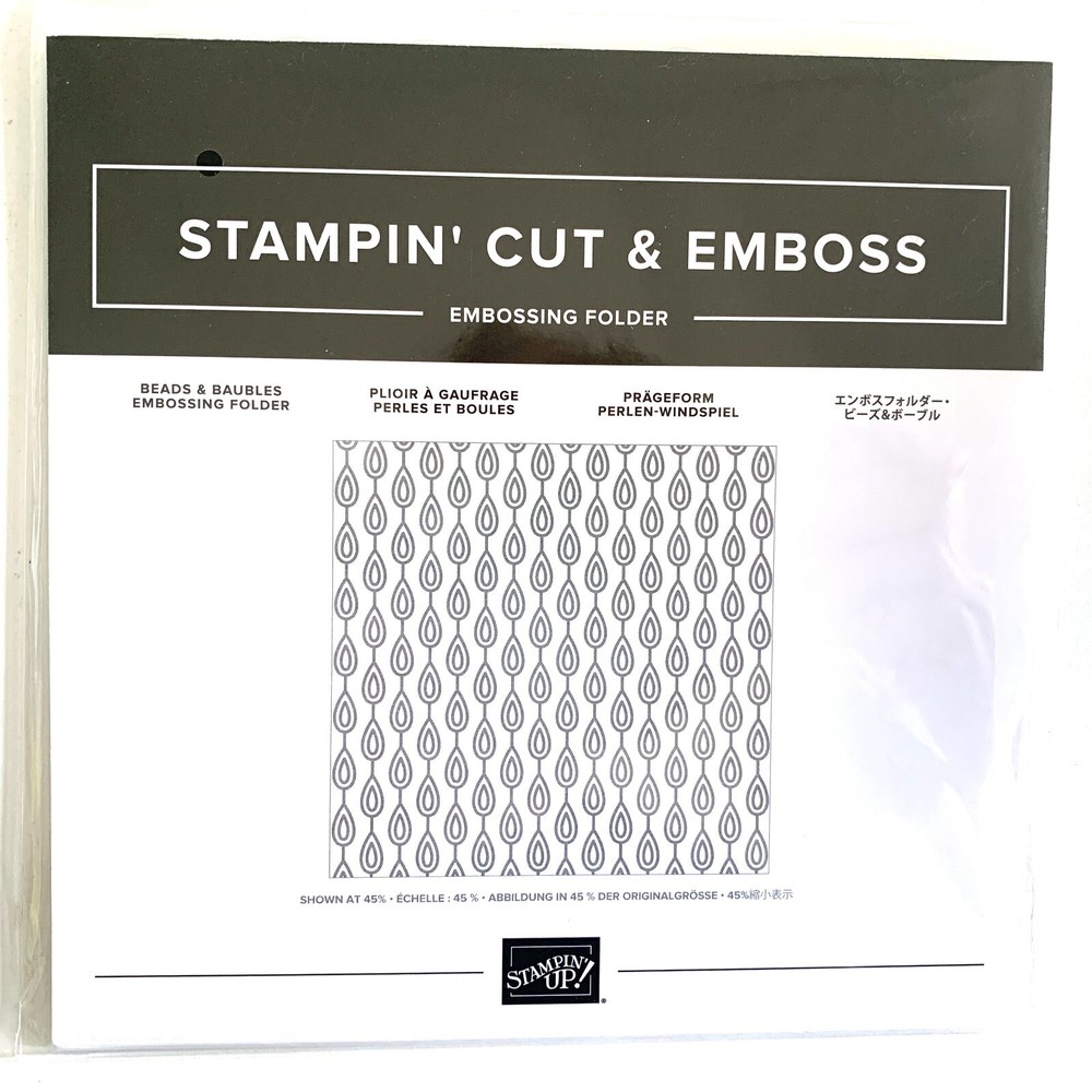 Stampin' Up! BEADS & BAUBLES Embossing Folder 149713
