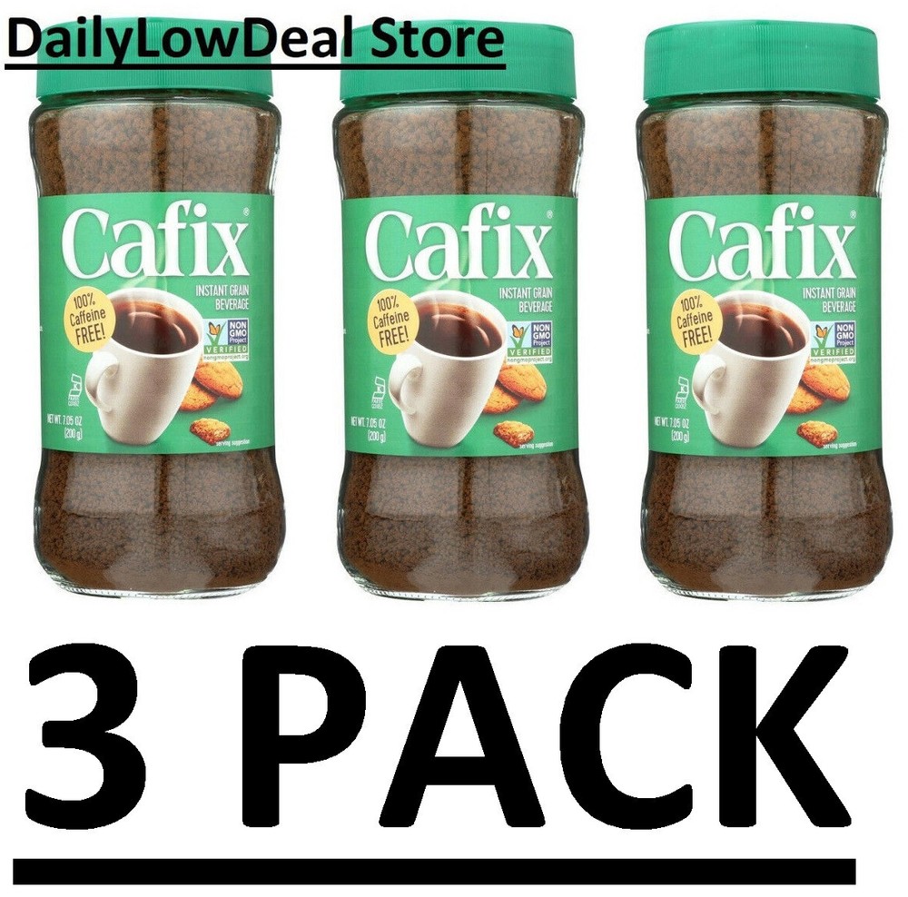 3 PACK - Cafix, Instant Grain Beverage, Caffeine Free, 7.05 oz
