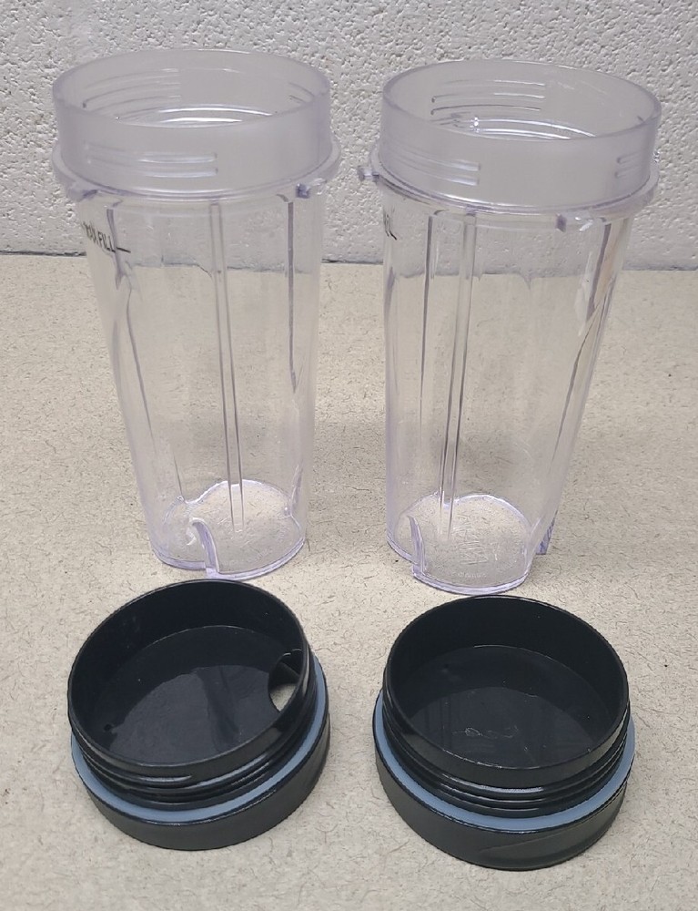 Ninja Pulse 2 Cups With Lids Replacement - 7" Tall X 3" Diameter