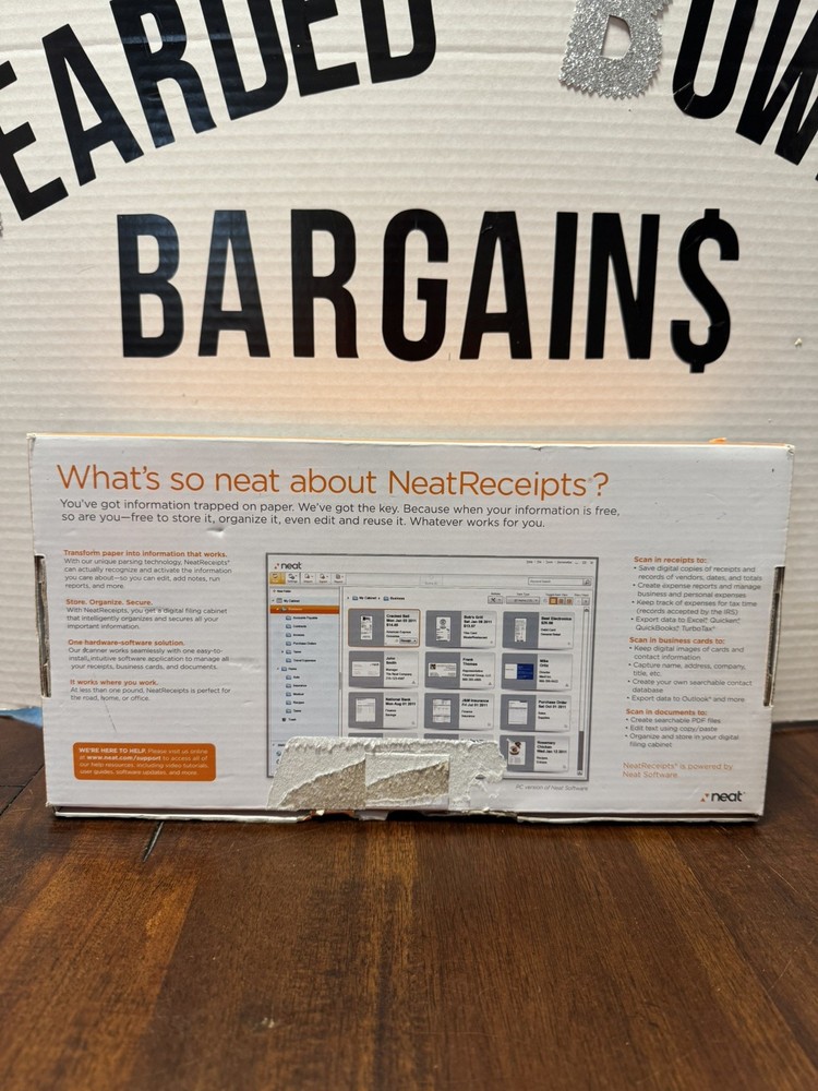 Neat Receipts Mobile Scanner Digital Filing System. Never Used
