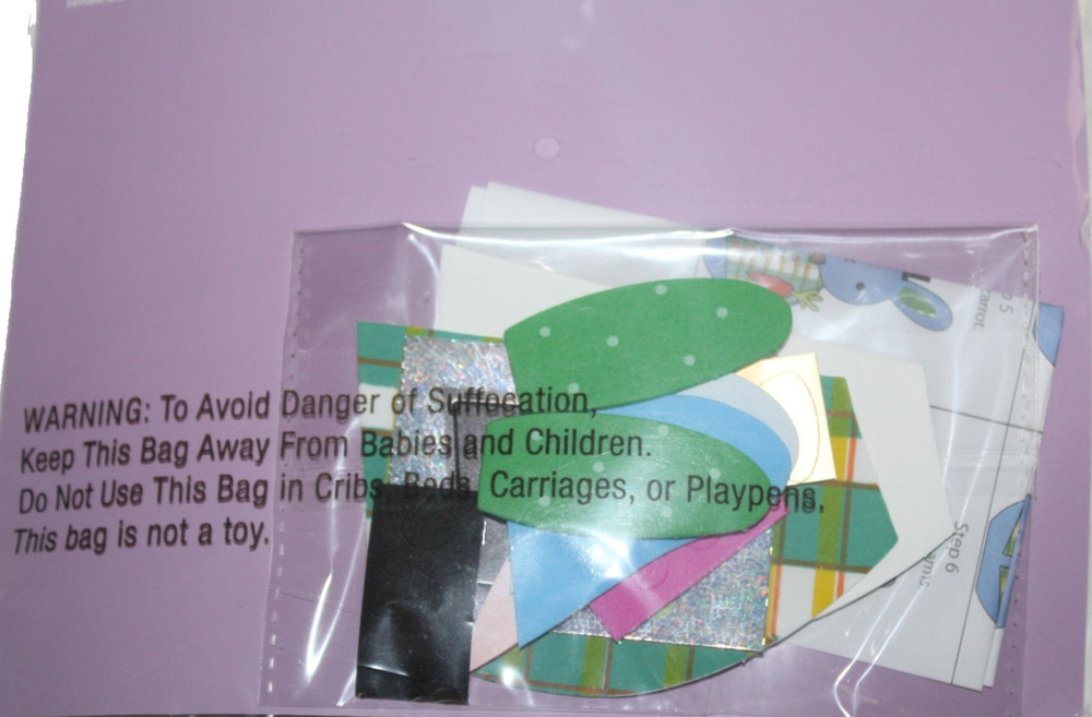 SPRITZ Blue Bunny Decorating Kit w/ 3 Green Blue Red Plastic Easter Eggs