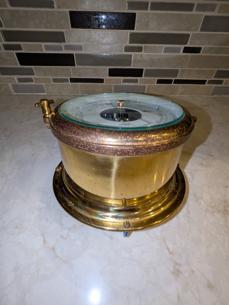 Vintage Schatz Brass Precision Barometer (Made in West Germany)