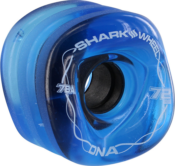 SHARK DNA 72mm 78a TRANS.SAPPHIRE WHEELS SET