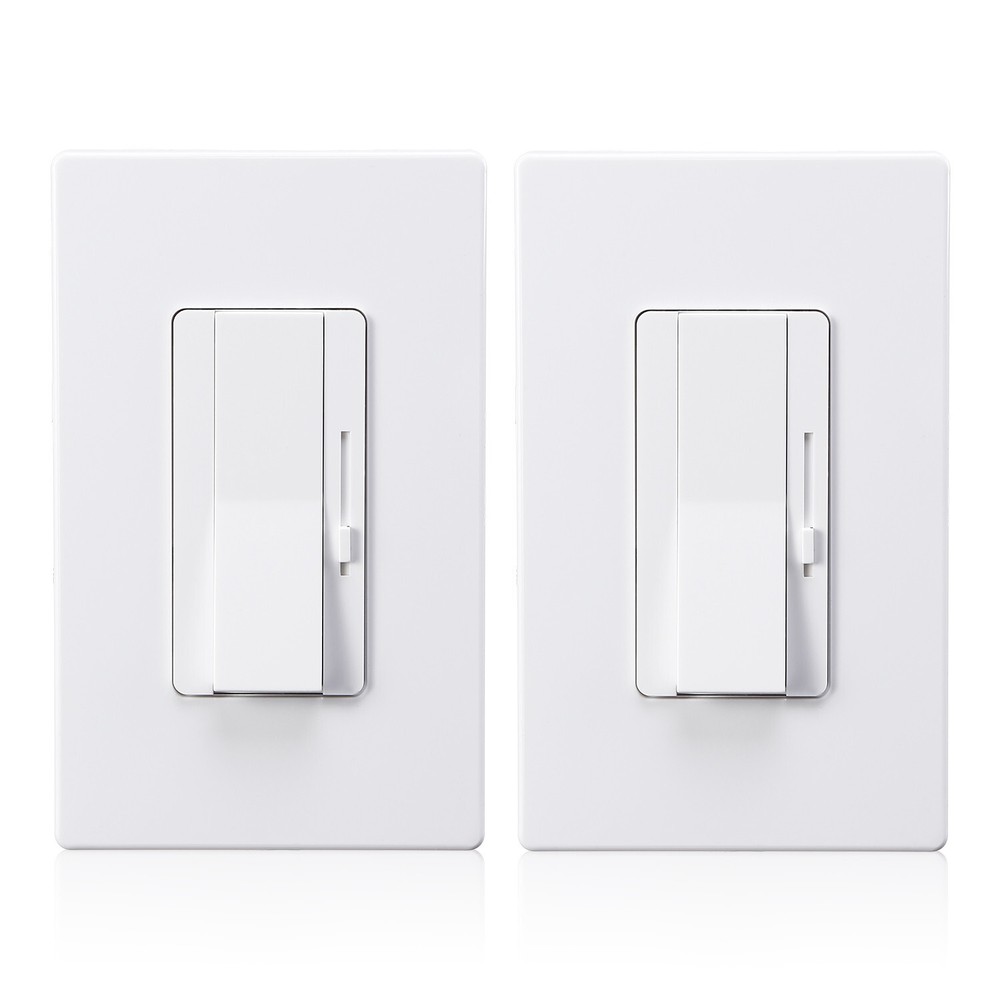 2-Pack Dimmer Switch for Led Lights, 0-10V Dimmable LED Panel Lights