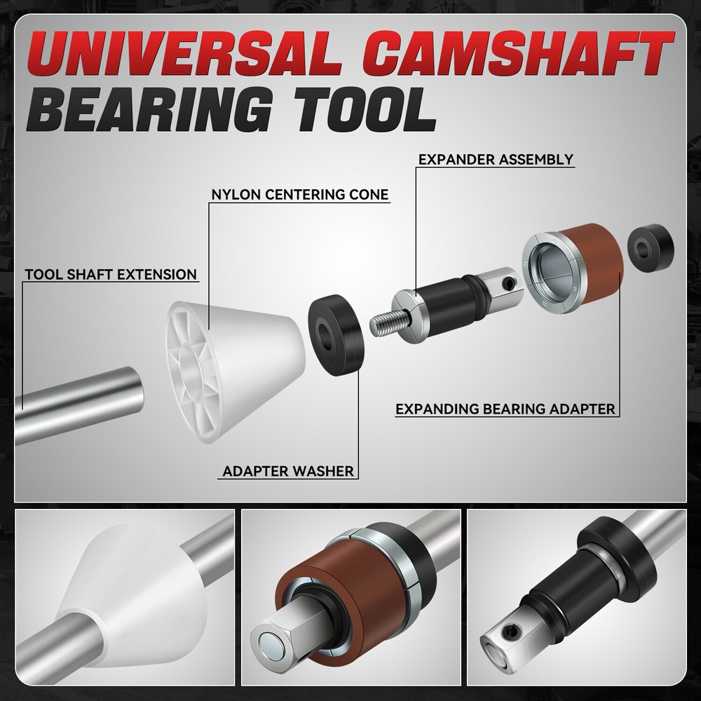 [16Pc] Universal Engine Camshaft Cam Bearing Installtion Removal Insert Tool Kit