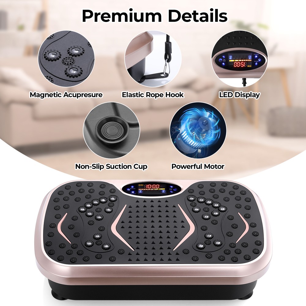 3D Vibration Plate Exercise Machine Whole Body Power Workout Vibration Platform
