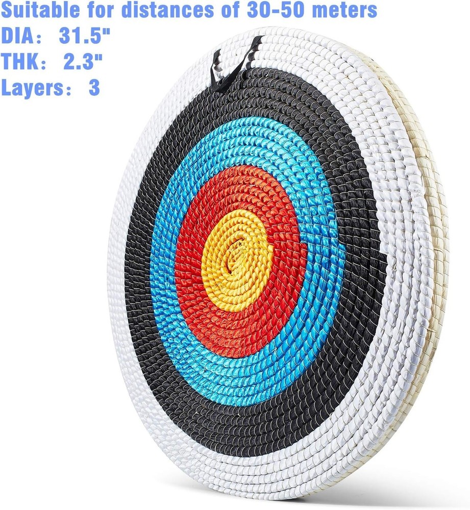 Eco-Friendly Hand-Woven Archery Target – 20" for Recurve and Compound Bows