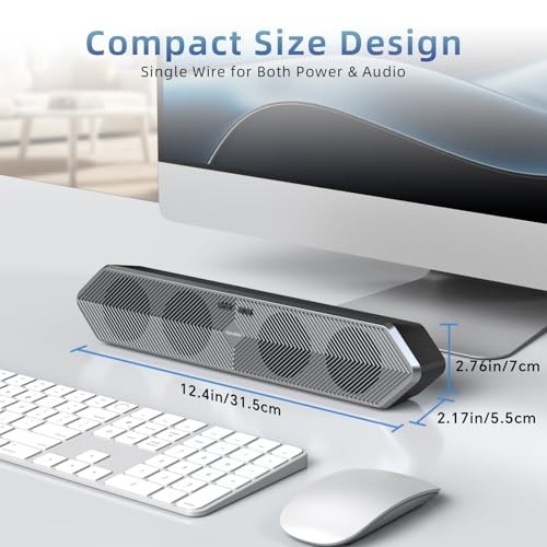PC Speaker for Computer, Wired USB Powered Bluetooth B-3588 B-3588 black