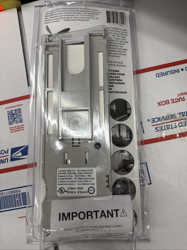 FlyWeb Insect Management Fly Light Insect Trap 13801 New