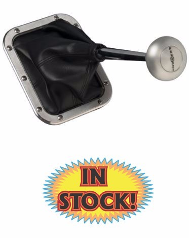 Lokar 70-BFMB - Rectangular Floor Mount Shifter Boot with Billet Ring