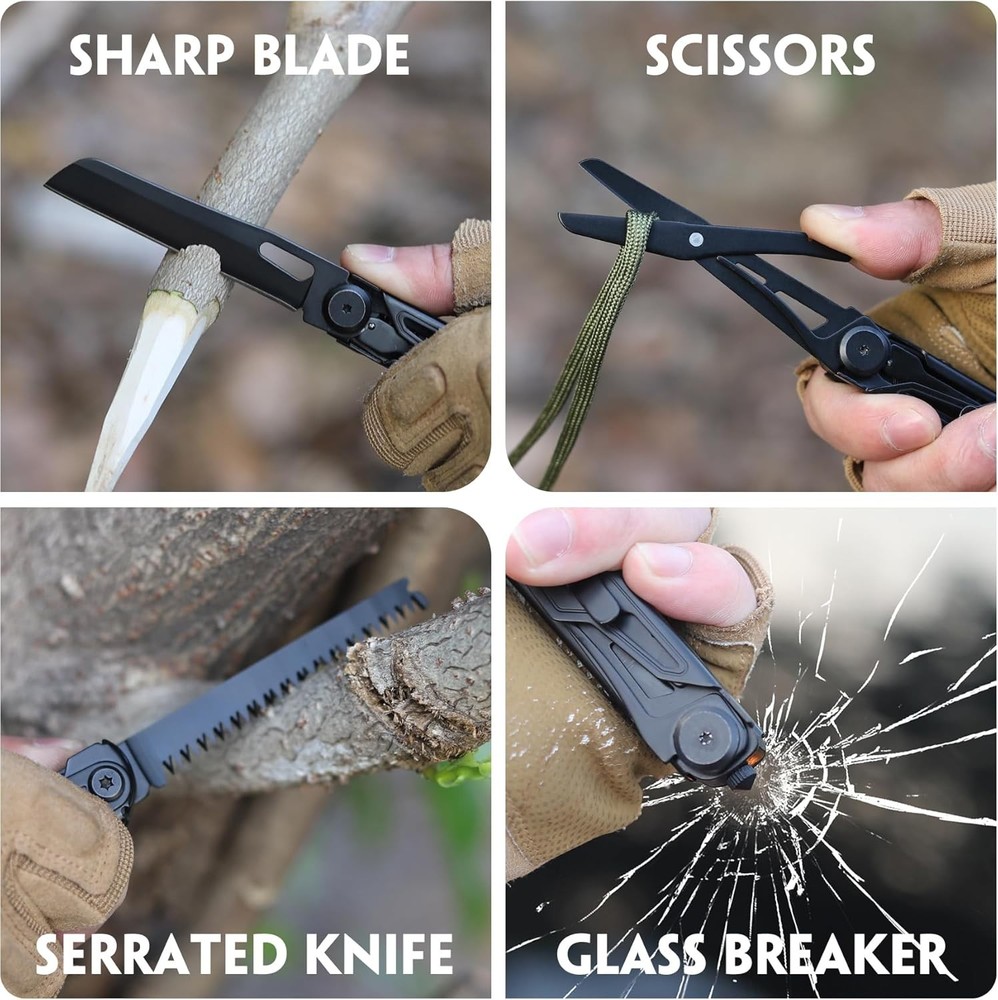 Multi Tool Pocket Knife EDC Camping Stocking Stuffer