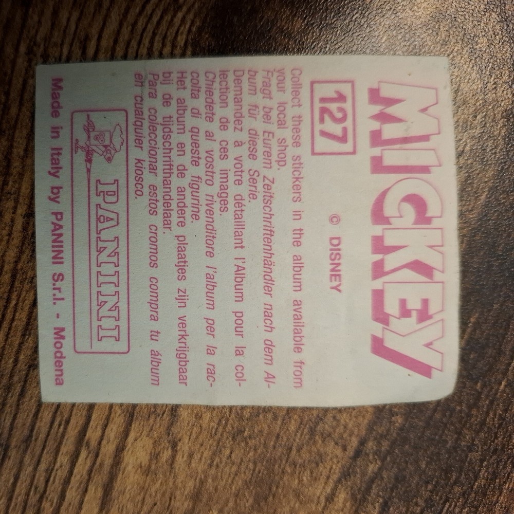 Mickey Mouse Stickers Panini Vintage