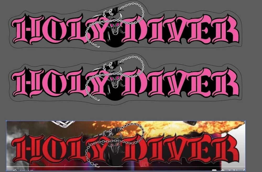 S&M Holy Diver frame decals