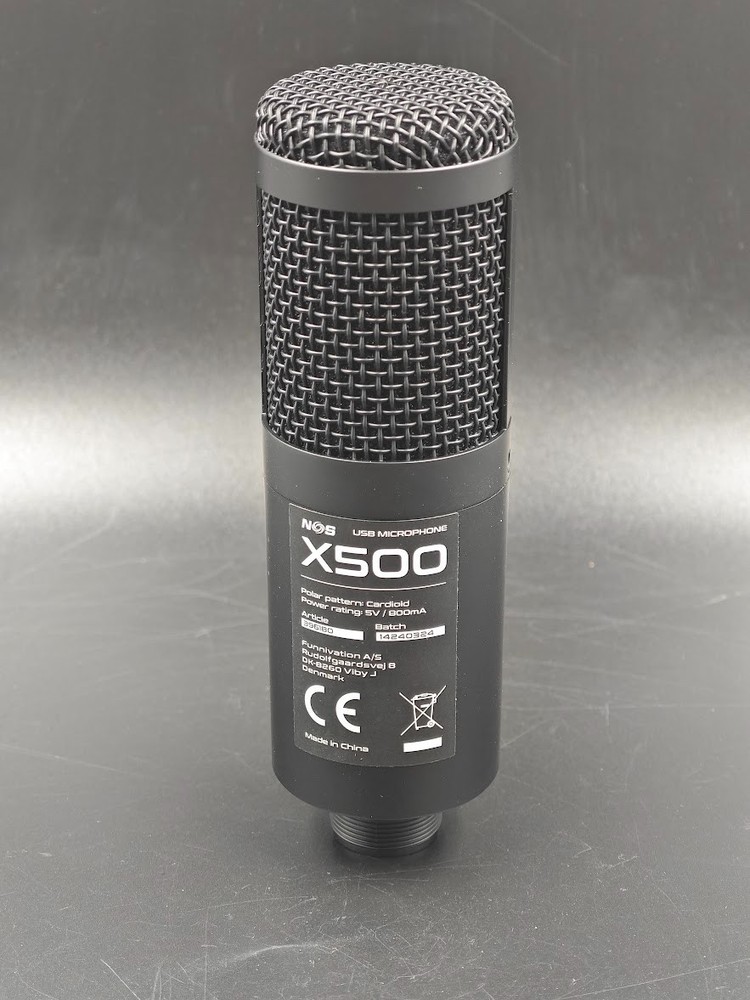 NOS X500 USB Microphone Boom Black Used Working