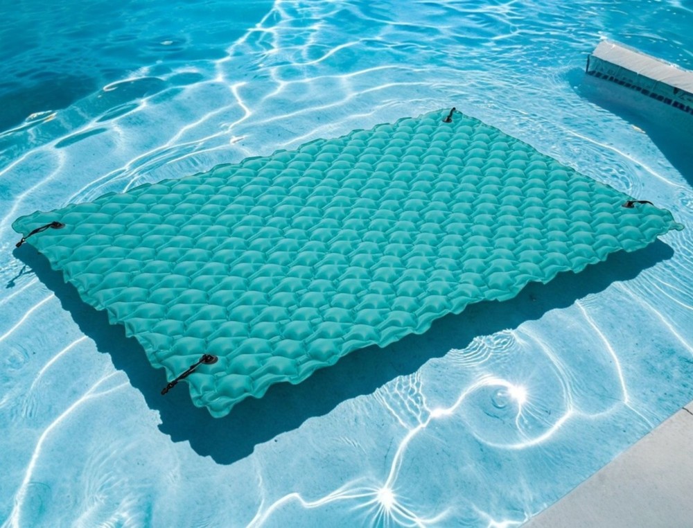 Inflatable Giant Floating Mat Platform Pad, Vinyl, Teal INTEX 56841EP