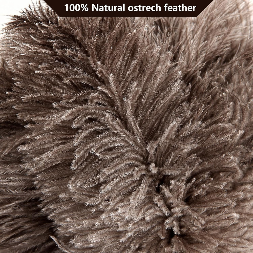 2 Pack Ostrich Feather Duster Natural Static Free Scratch Free Cleaner