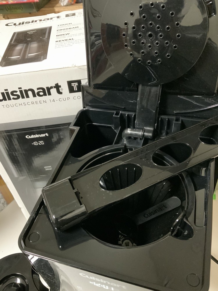 ☕️ Cuisinart DCC-T20 14-Cup Programmable Coffeemaker Black 👍great Cond👇READ
