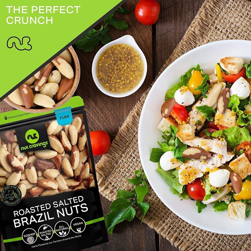 Brazil Nuts Roasted & Salted - No Shell, Whole