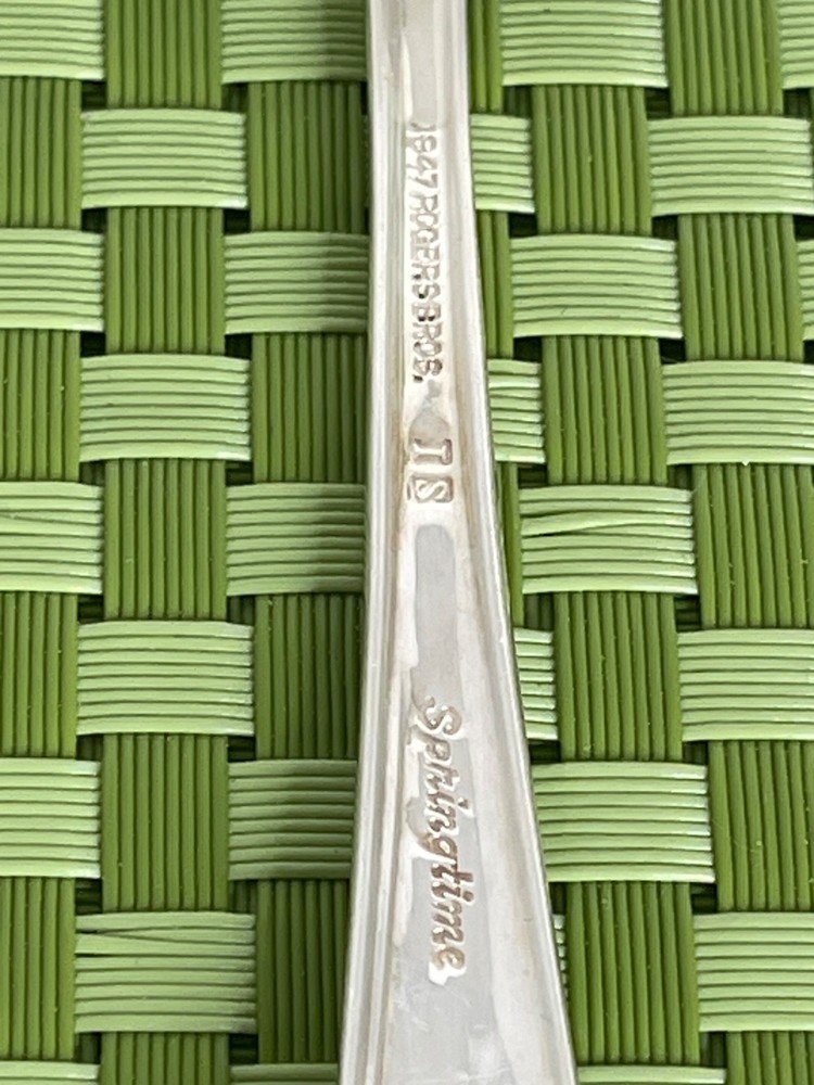 1847 Rogers Bros SPRINGTIME International Silver plate 6 Teaspoons Flatware