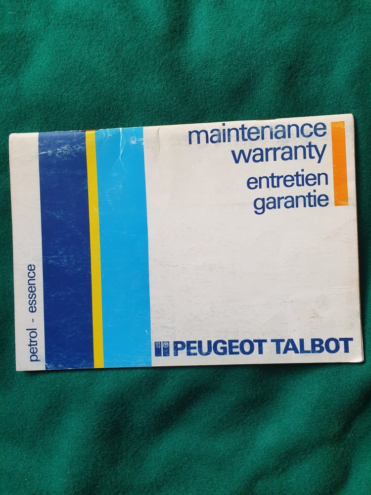 Talbot Solara Minx logbook