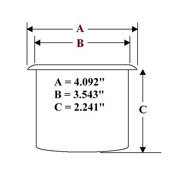 Brass Jumbo Drop In Drink Holder