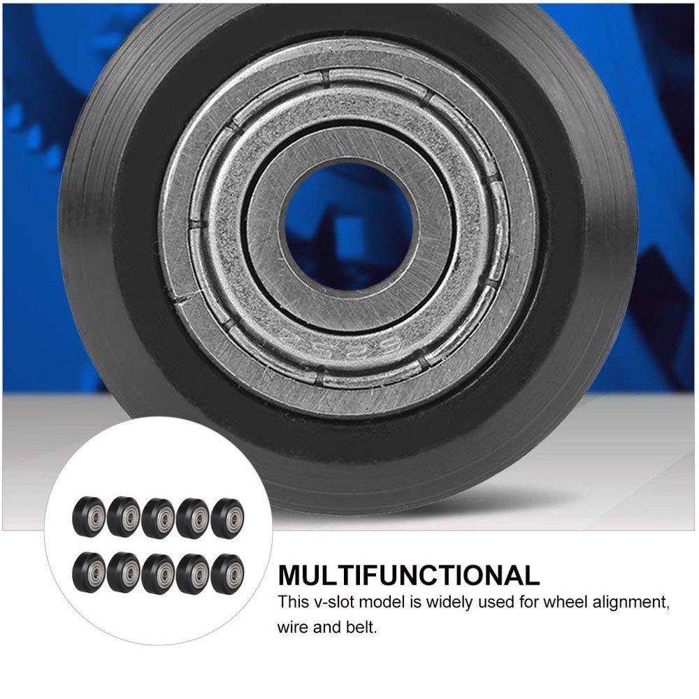 10 Pcs Bearing Guide Pulley Roller Rollers Printer Part with Wheels