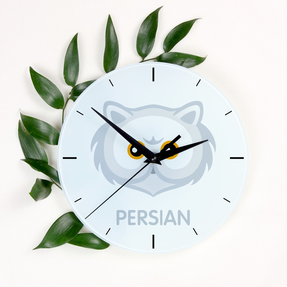 Persian clock with a cat Art-Dog