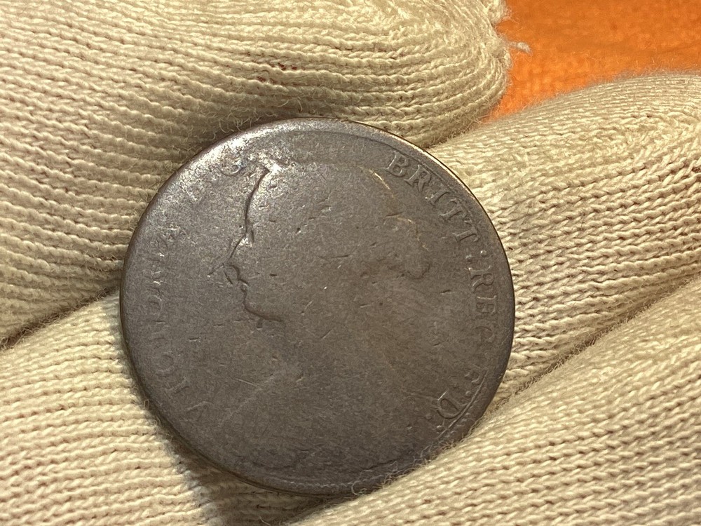 1861 GREAT BRITAIN LARGE HALF PENNY